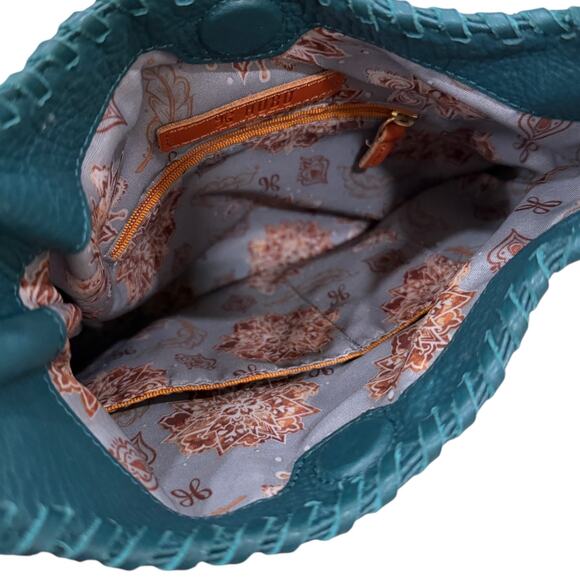 HOBO International Japanese Knot Purse In Peacock Green - Picture 8 of 10